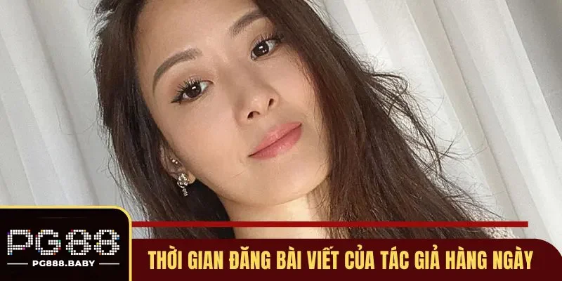 Thời gian đăng bài viết của tác giả làm việc hàng ngày